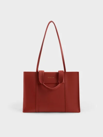 Shalia Tote Bag - Brick