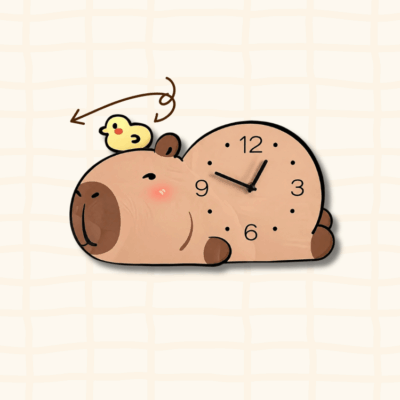 How the duck on the capybara clock swings - playful pendulum mechanism