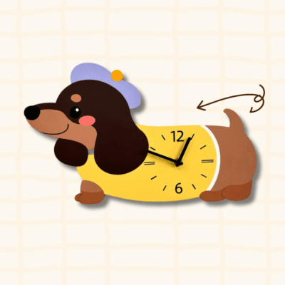 How the dachshund clock tail wags - silent pendulum mechanism explained